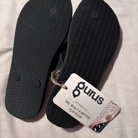 Guru shoes - flip-flops black Size 6 - Picture 2 of 5